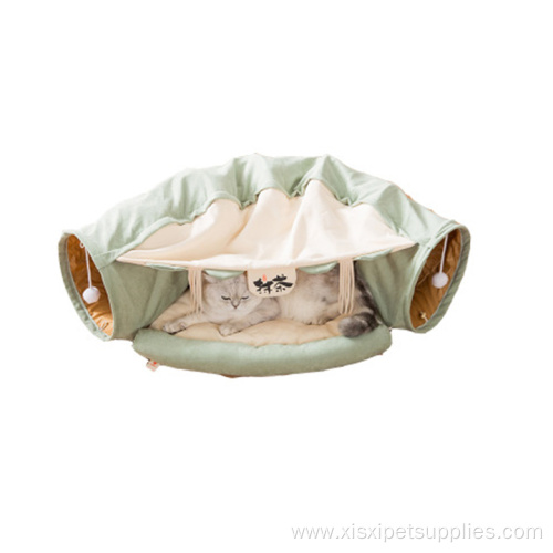 High Quality Funny Cat Bed Tent with Tunnel